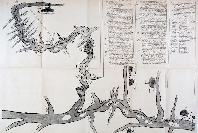 Esta cópia do mapa espanhol elaborado por D. Luiz de Céspedes Xeria, Governador do Paraguai, em 1628, é o mais antigo documento cartográfico o rio Tietê. Embora seja uma reprodução grosseira do traçado do rio, está repleto de denominações ainda hoje persistentes, a maioria de origem indígena. Fonte: site História de Salto.